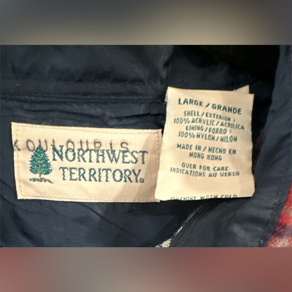 Northwest Territory Men’s Flannel Excellent Condition Red Plaid Large - Picture 3 of 3